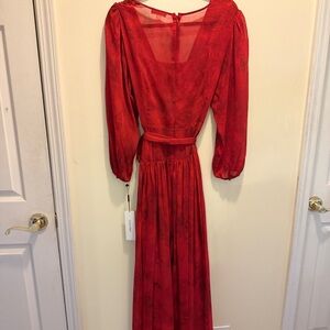 COPY - Calvin Klein Red Crepe Maxi Dress – Size 16 – NWT